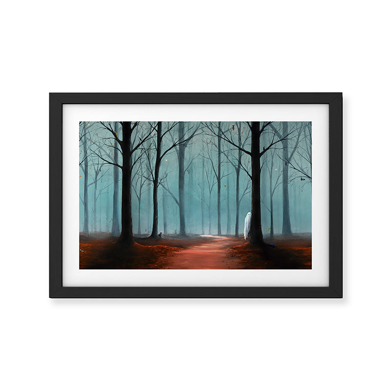 Halloween Forest Scene 2023 Framed Art Print Gallery Image 2