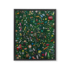 Tiny Things Painting Framed Canvas Print Gallery Image 8