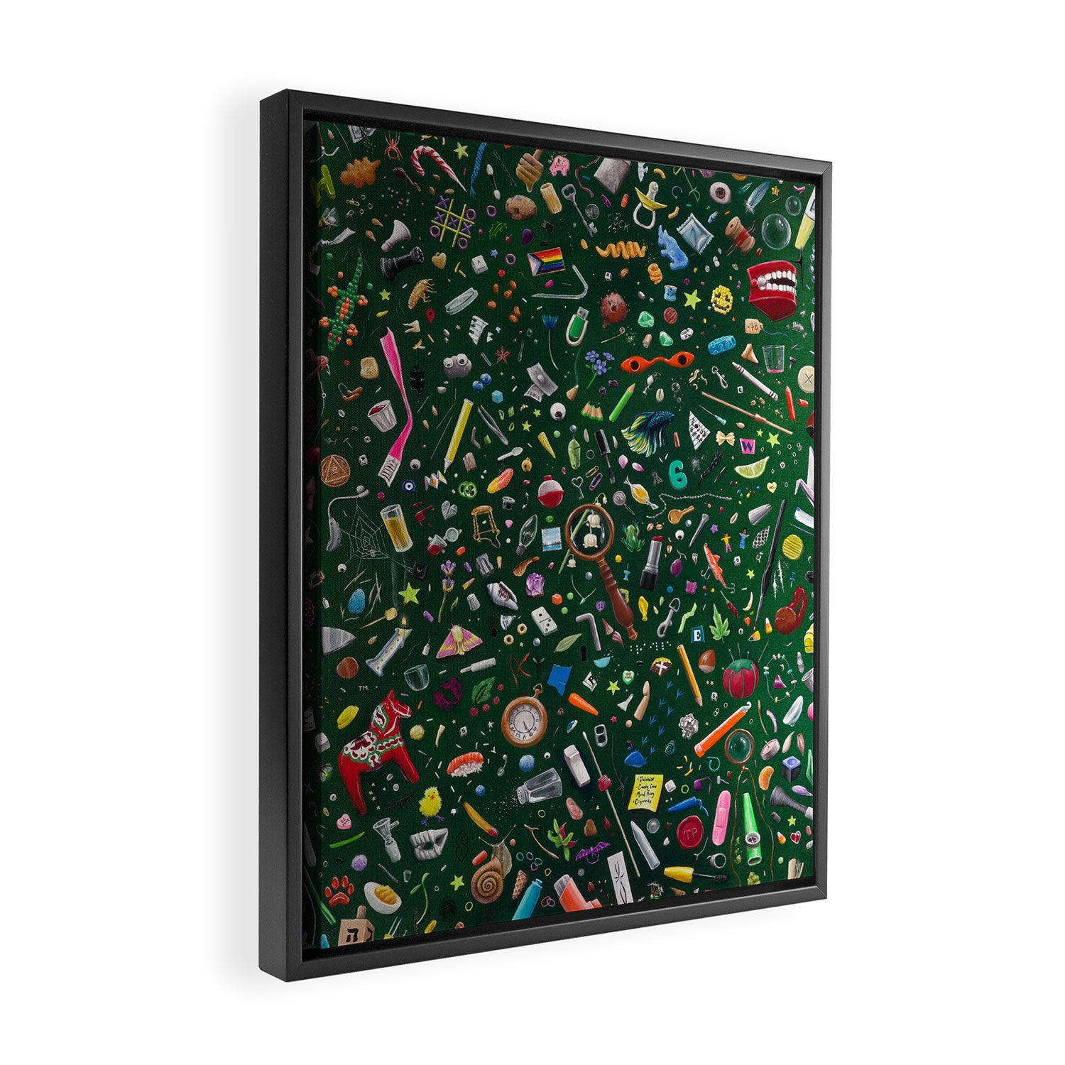 Tiny Things Painting Framed Canvas Print Gallery Image 2