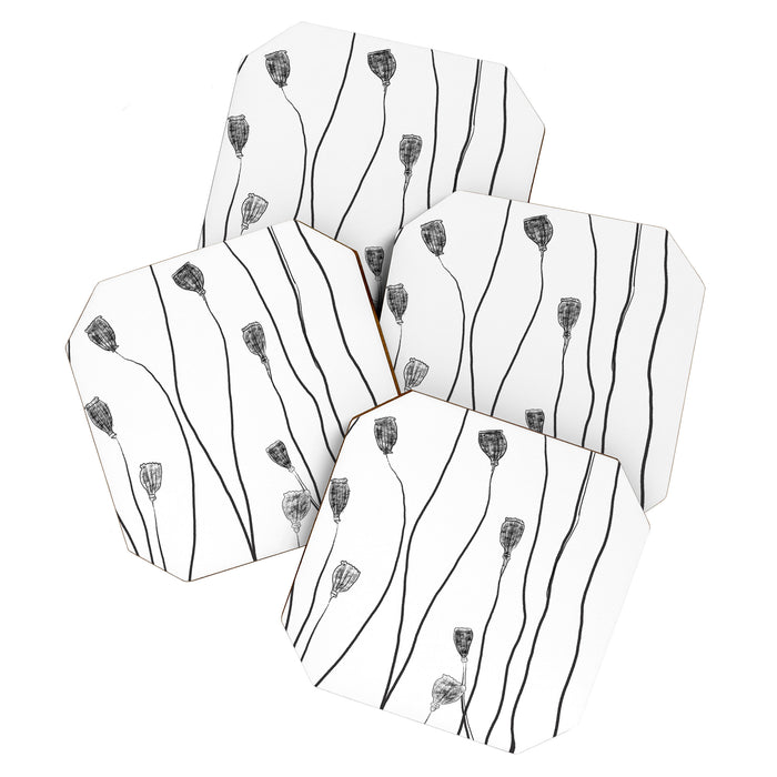 A group of poppy heads Coaster Gallery Image 1