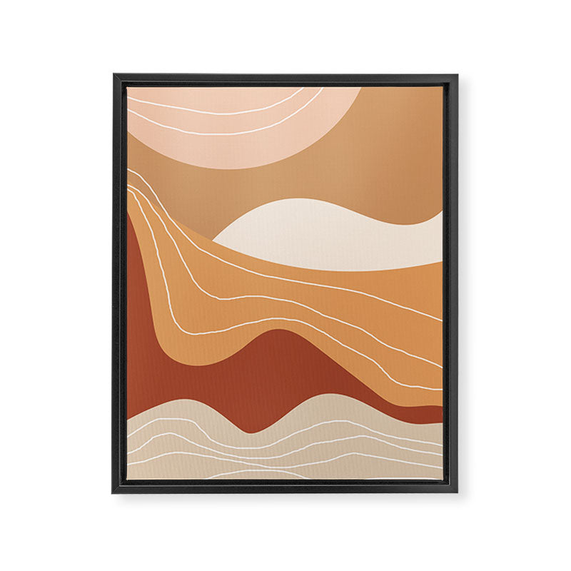 Abstract Desert Framed Canvas Print Gallery Image 6