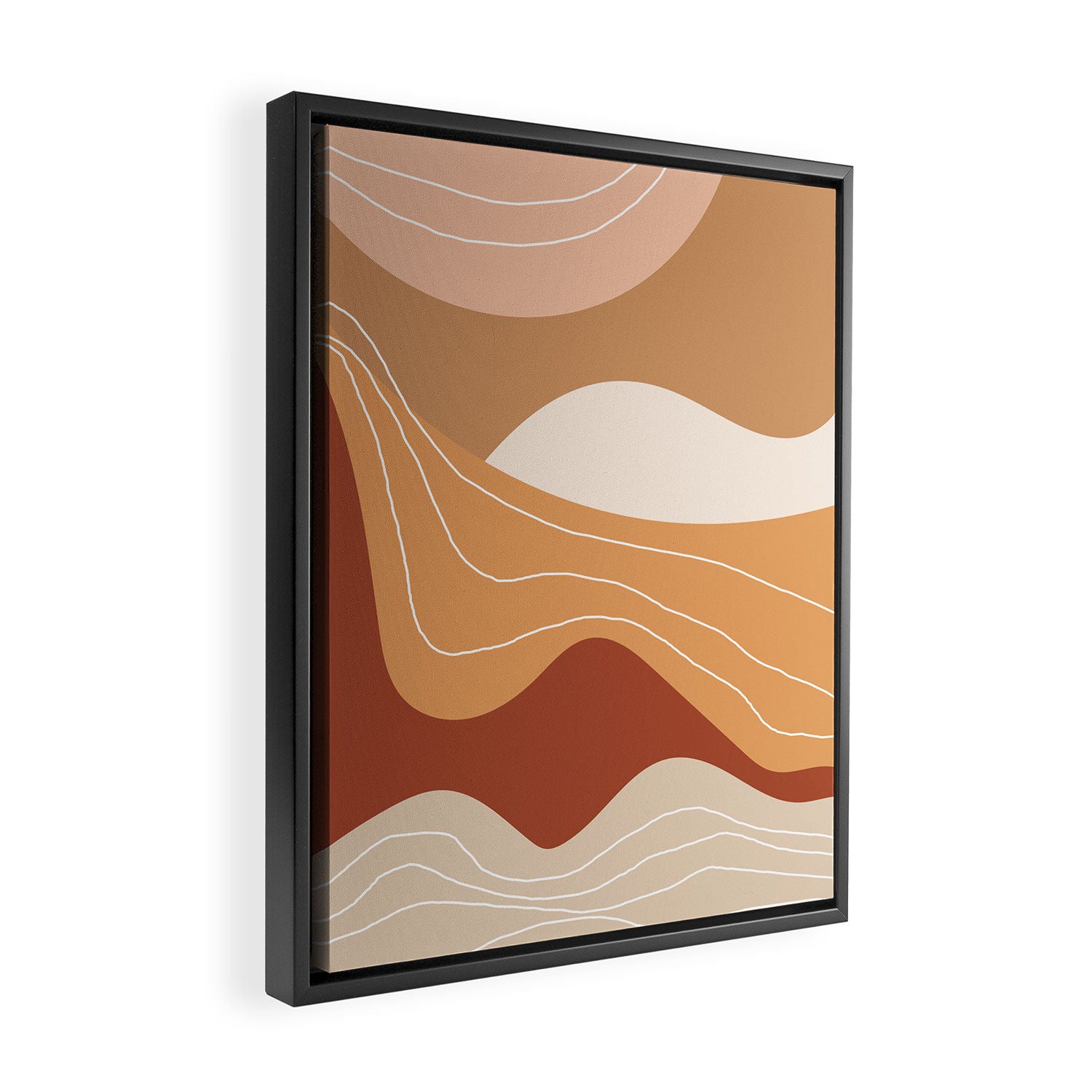 Abstract Desert Framed Canvas Print Gallery Image 2