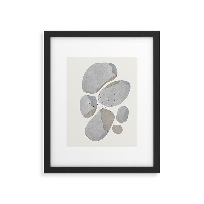 Abstract Desert Stones Framed Art Print Gallery Image 1