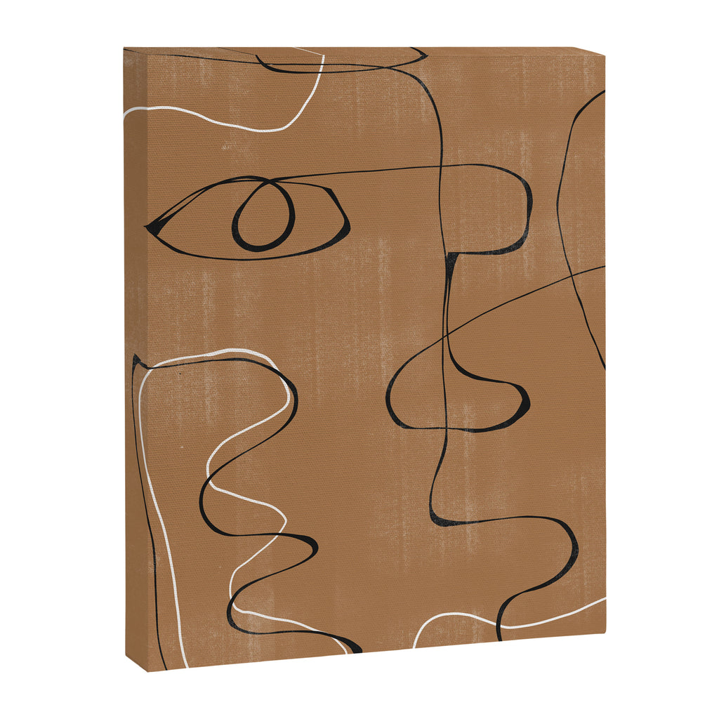 Abstract Face One Line Canvas Print Gallery Image 6