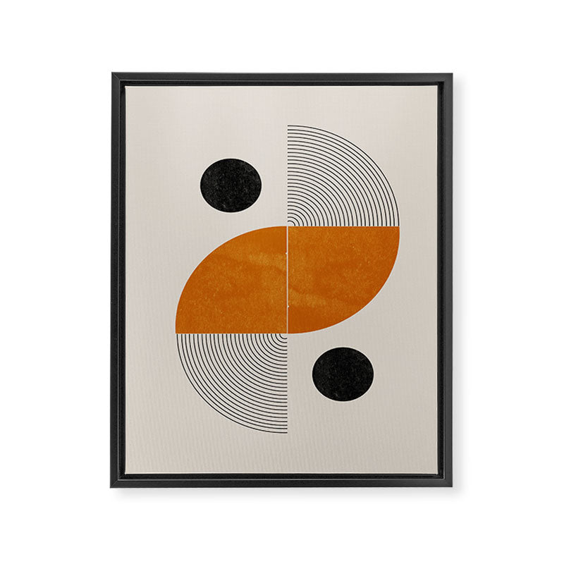 Abstract Geometric Shapes Framed Canvas Print Gallery Image 6