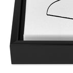 Abstract head, Minimalist Line Art Framed Canvas Print Gallery Image 3