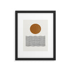 Abstract Landscape, Gold Sun Framed Art Print Gallery Image 5