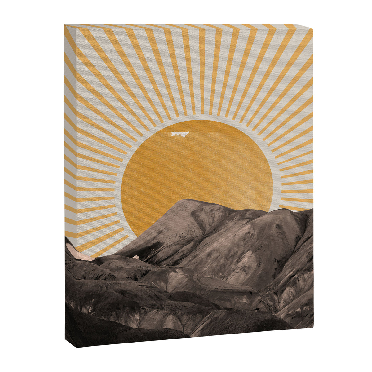 Abstract Landscape, Mountain and Sunshine Canvas Print Gallery Image 6