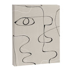 Abstract Line Face Art Canvas Print Gallery Image 6