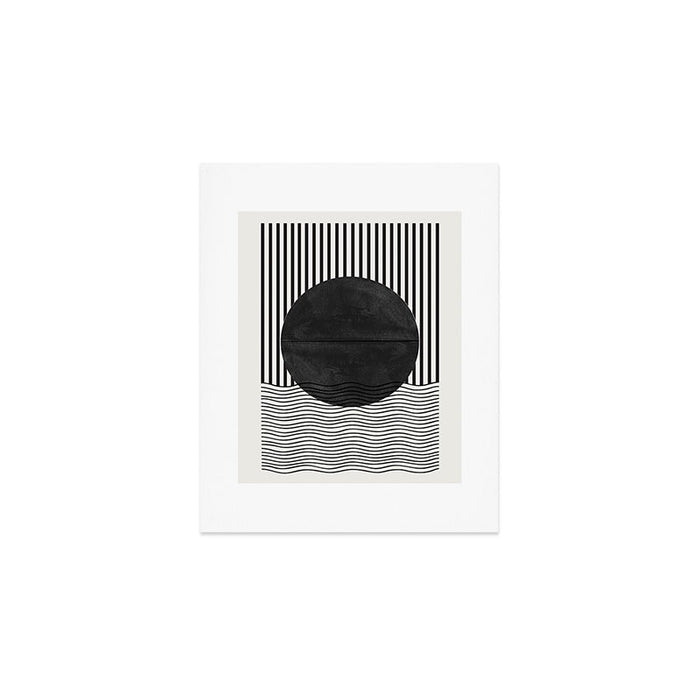 Abstract Modern Black Art Print Gallery Image 1