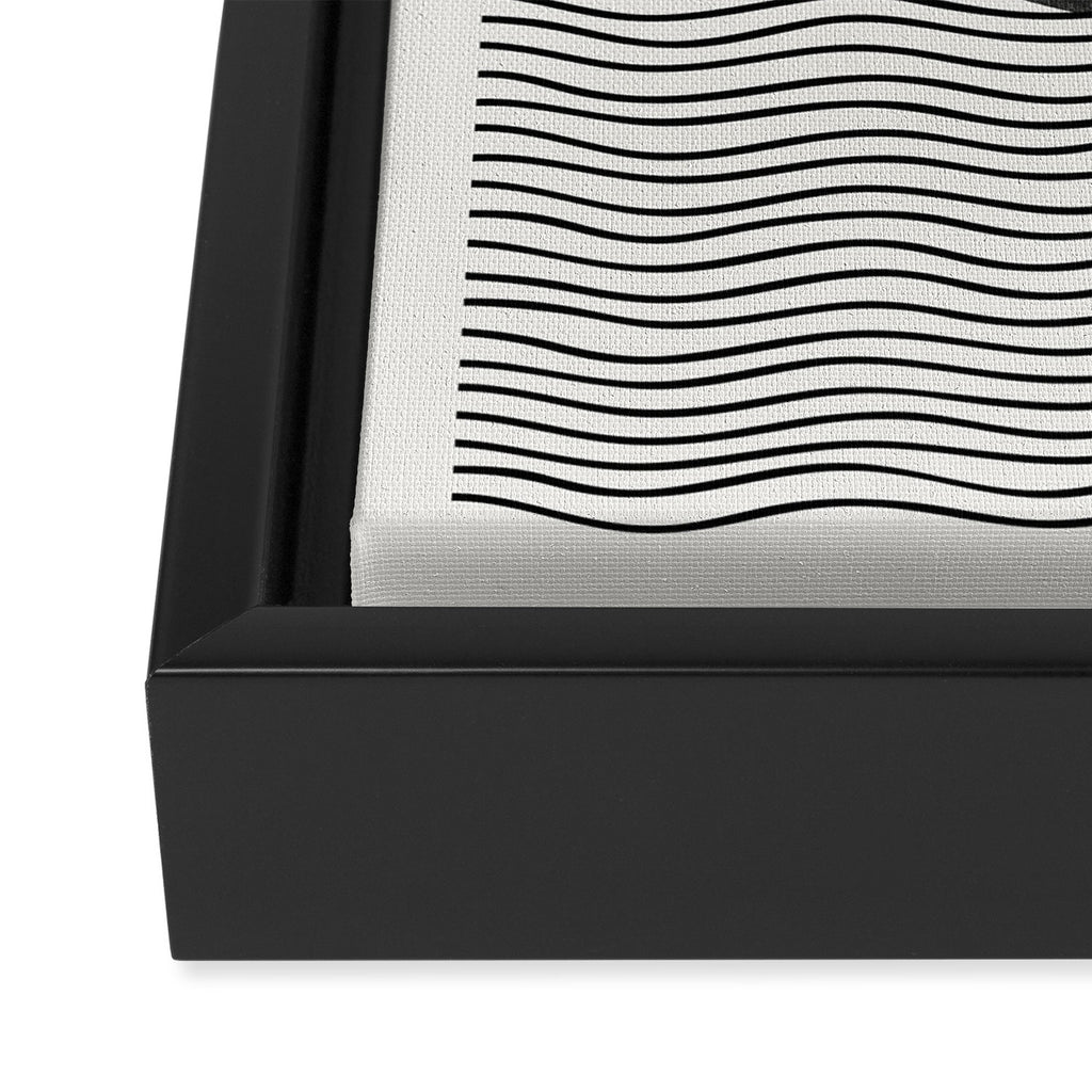 Abstract Modern Black Framed Canvas Print Gallery Image 3