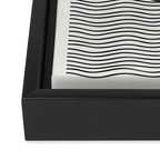 Abstract Modern Black Framed Canvas Print Gallery Image 3
