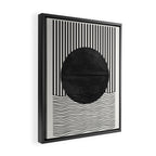 Abstract Modern Black Framed Canvas Print Gallery Image 2