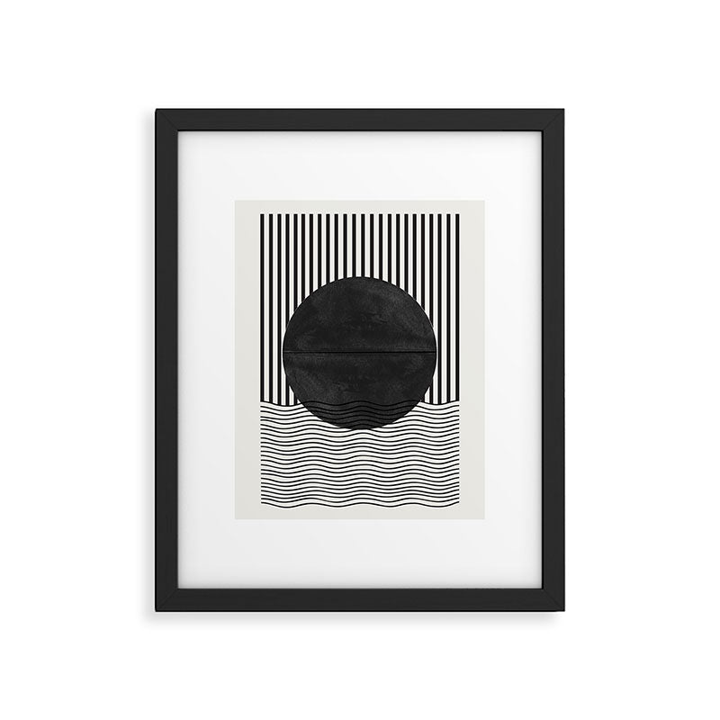 Abstract Modern Black Framed Art Print Gallery Image 4