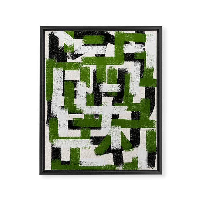 Abstract Modern Cosmic  Framed Canvas Print Gallery Image 1