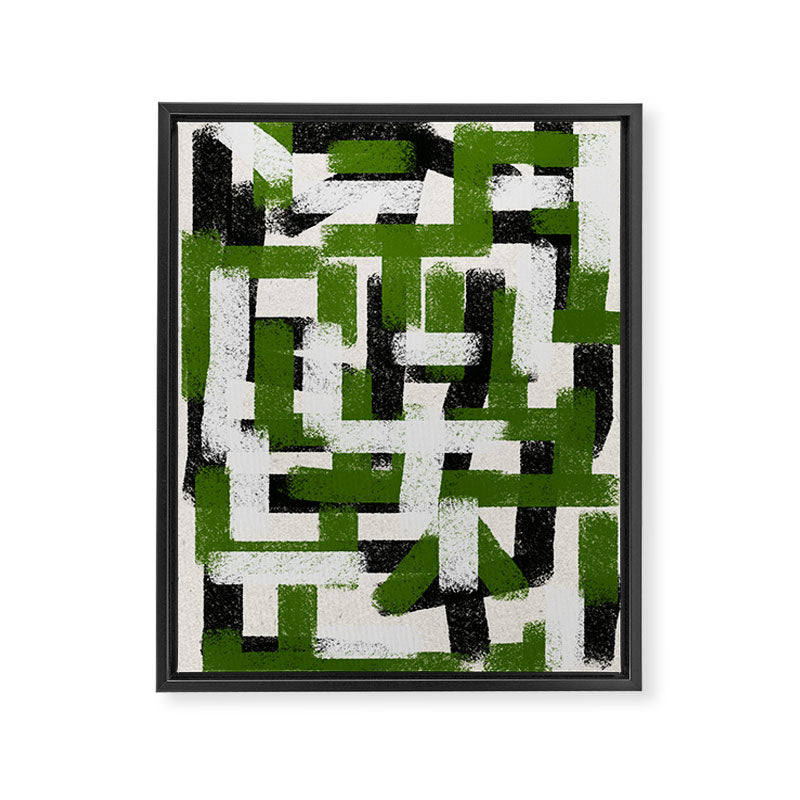 Abstract Modern Cosmic  Framed Canvas Print Gallery Image 6