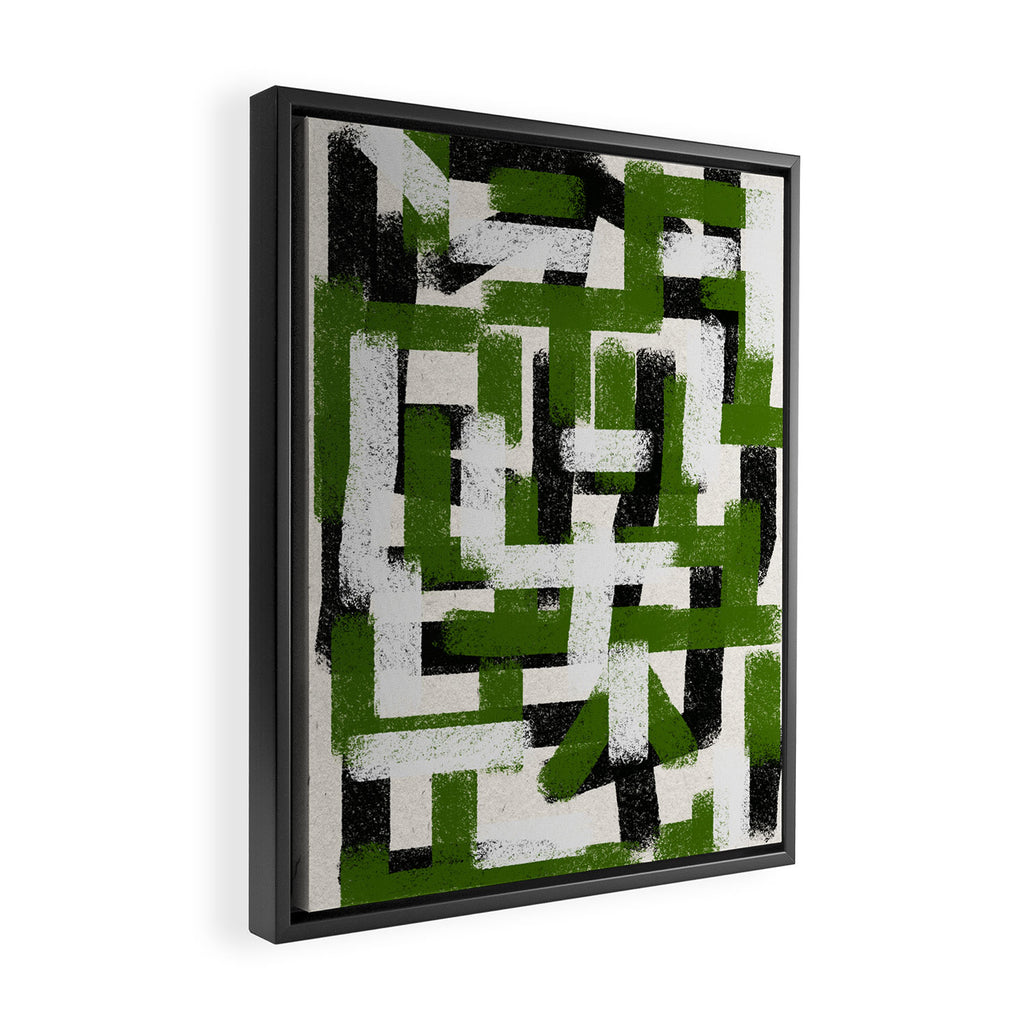 Abstract Modern Cosmic  Framed Canvas Print Gallery Image 2
