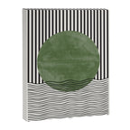 Abstract Modern Green Canvas Print Gallery Image 6