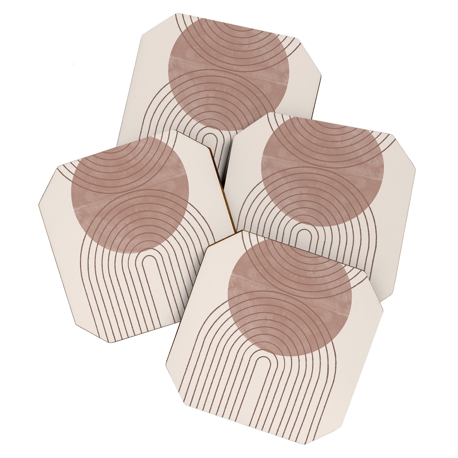 Abstract Modern Poster Arch  Coaster Gallery Image 1