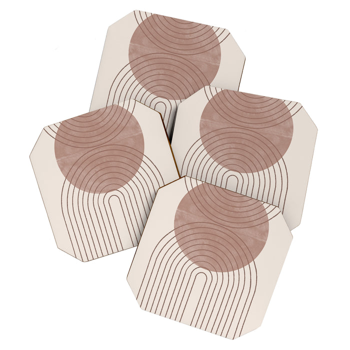 Abstract Modern Poster Arch  Coaster Gallery Image 1