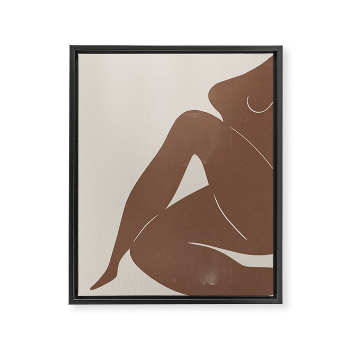 Abstract Nude, Body Illustration Framed Canvas Print Gallery Image 1