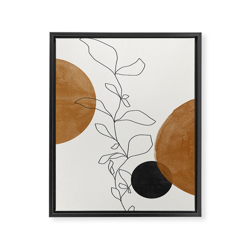 Abstract Plant Framed Canvas Print Gallery Image 6