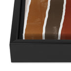 Abstract Rainbow, Burnt Orange Framed Canvas Print Gallery Image 3