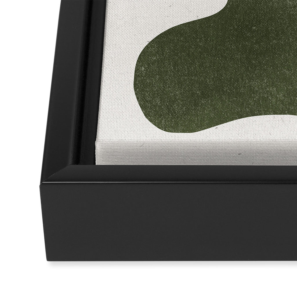 Abstract Retro Shapes Framed Canvas Print Gallery Image 3