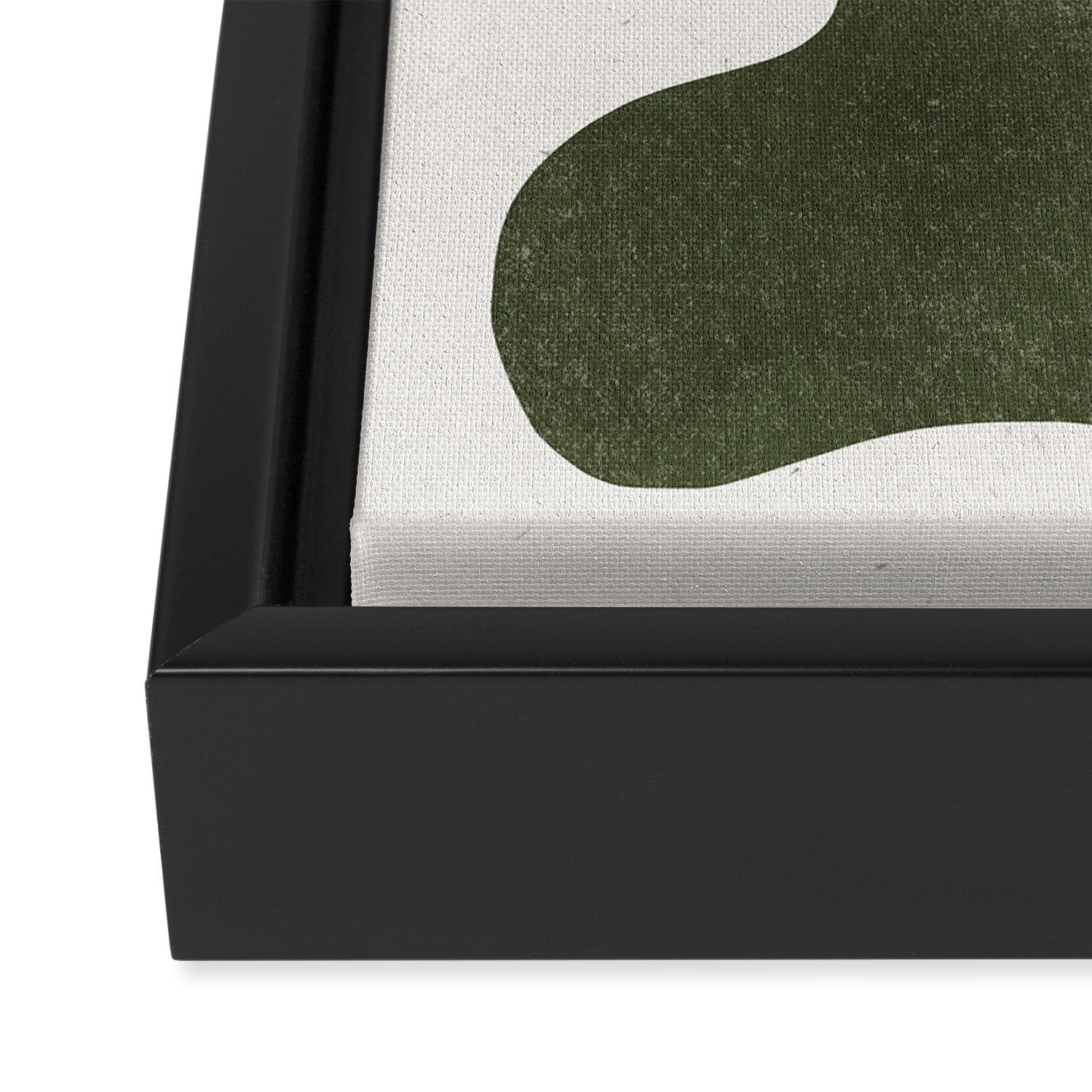 Abstract Retro Shapes Framed Canvas Print Gallery Image 3