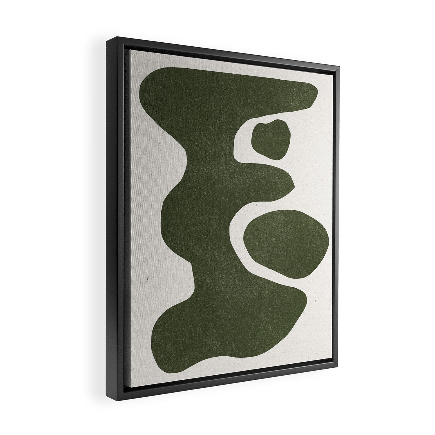 Abstract Retro Shapes Framed Canvas Print Gallery Image 2