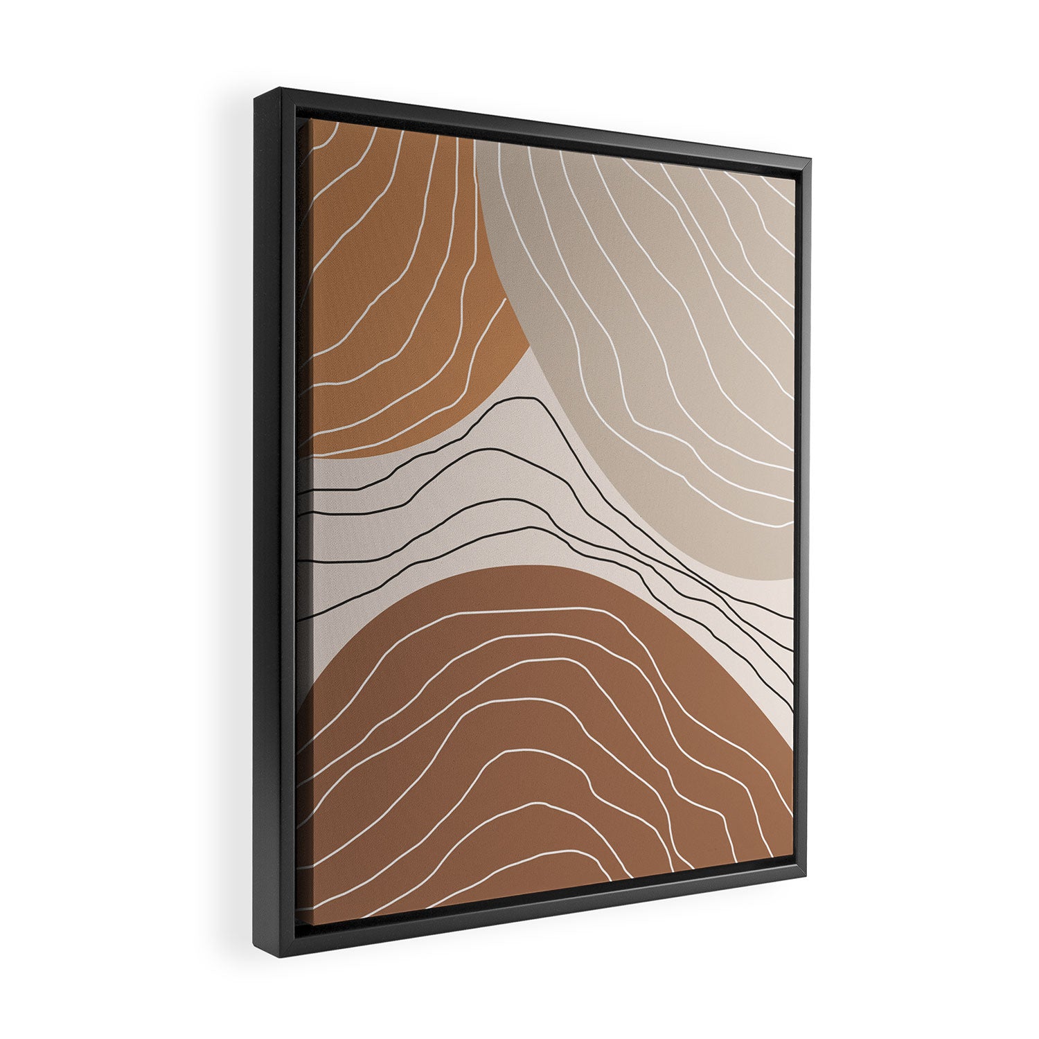Abstract Shape IV Framed Canvas Print Gallery Image 2