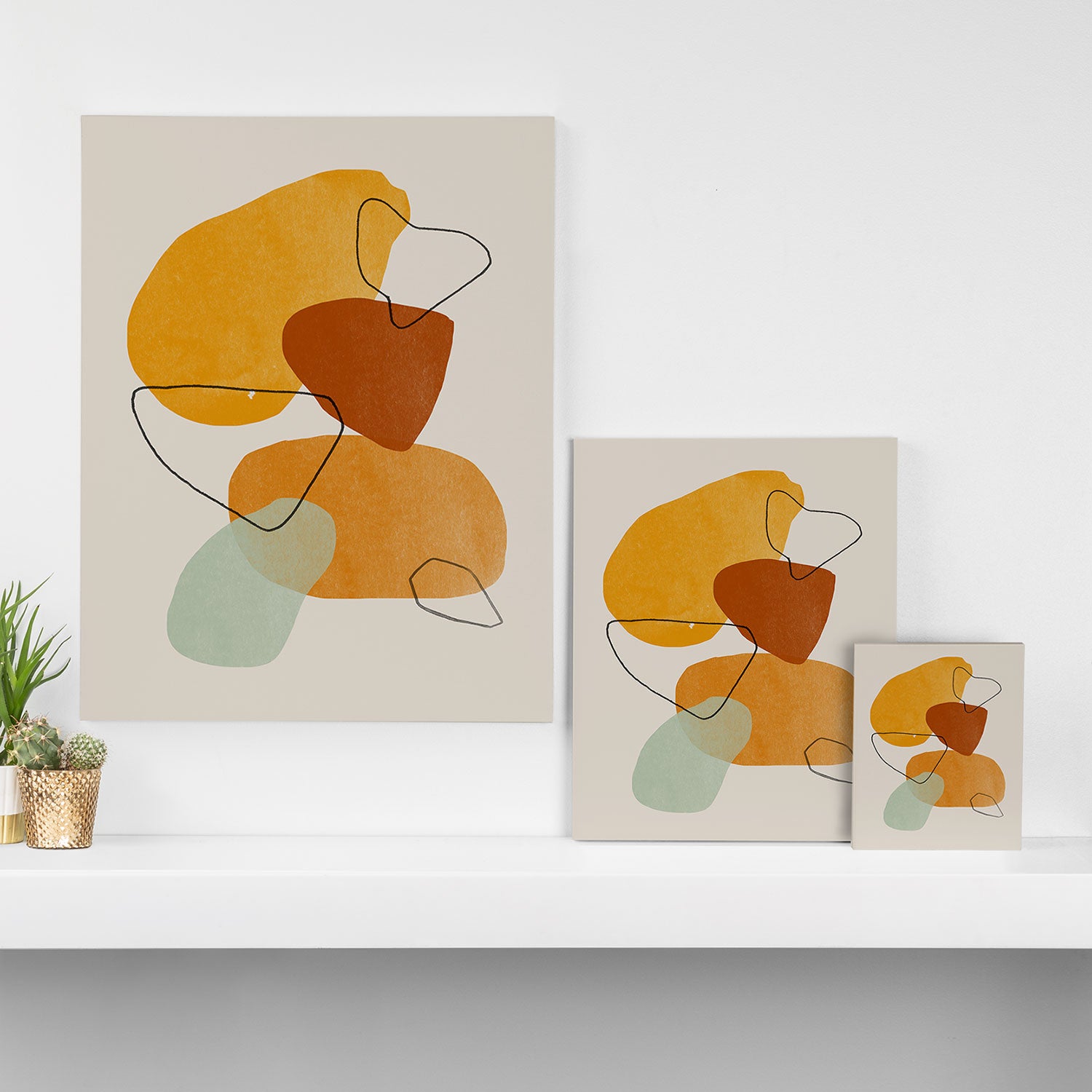 Abstract Shapes Canvas Print Gallery Image 3