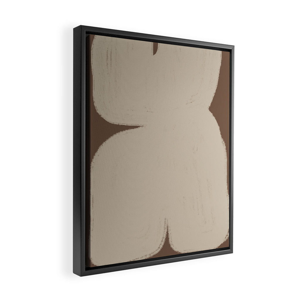 Abstract Soft Modern Shape Framed Canvas Print Gallery Image 2
