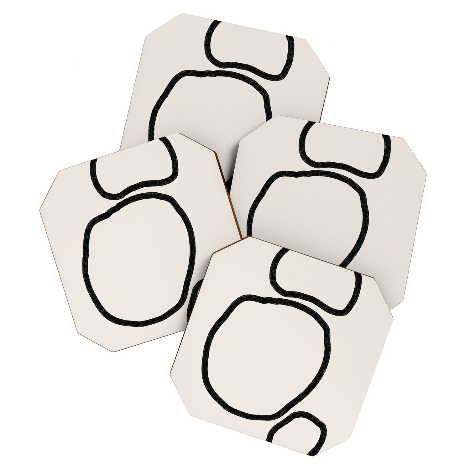 Abstract Stones, Minimalist Art Coaster Gallery Image 1