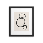 Abstract Stones, Minimalist Art Framed Art Print Gallery Image 5