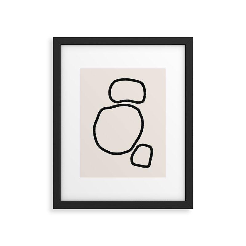 Abstract Stones, Minimalist Art Framed Art Print Gallery Image 5