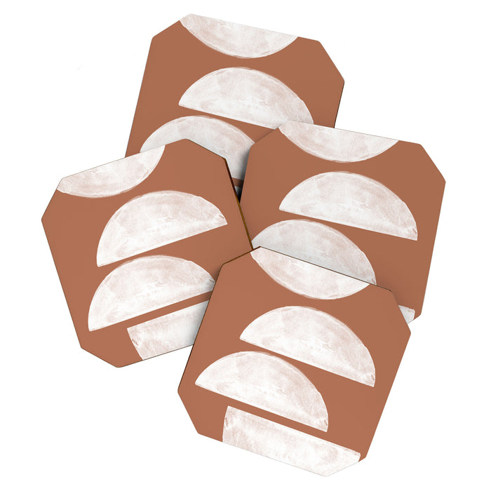 Abstract Terracotta  Coaster Gallery Image 1