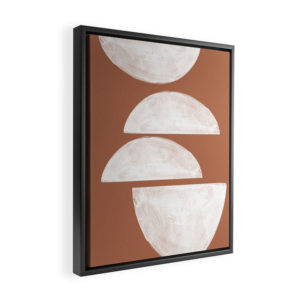 Abstract Terracotta  Framed Canvas Print Gallery Image 2