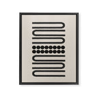Abstract Woodblock Art Framed Canvas Print Gallery Image 6