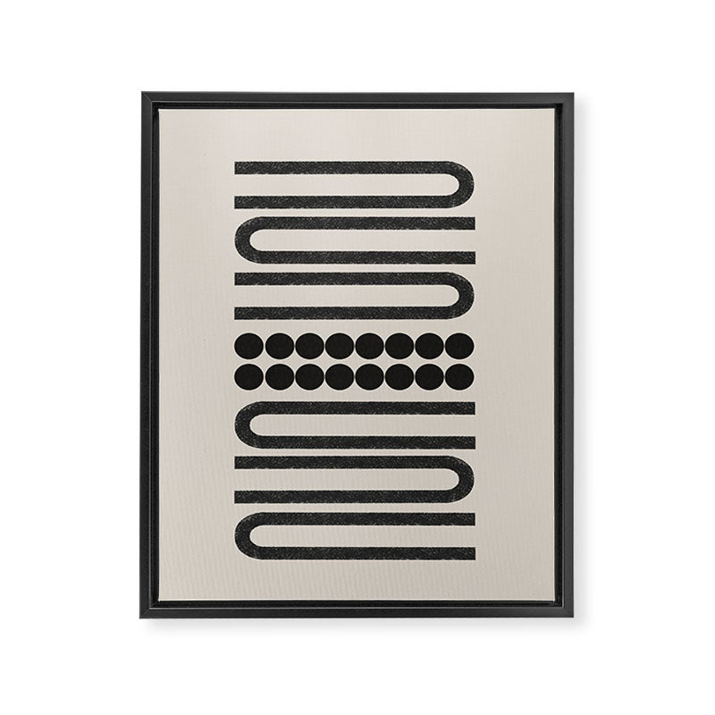 Abstract Woodblock Art Framed Canvas Print Gallery Image 6