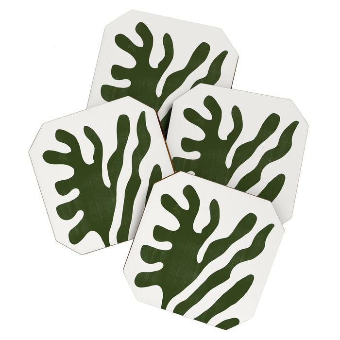 Alga, Seaweed, Green Plant Coaster Gallery Image 1