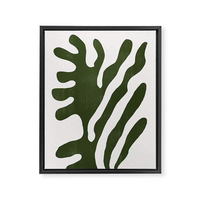 Alga, Seaweed, Green Plant Framed Canvas Print Gallery Image 1