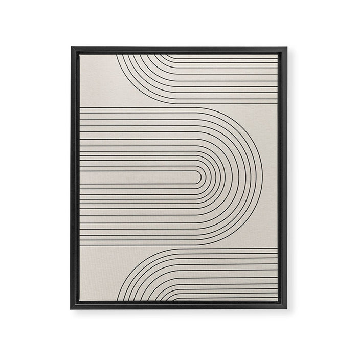 Arch Art, Modern Pattern, Mid Century  Framed Canvas Print Gallery Image 1