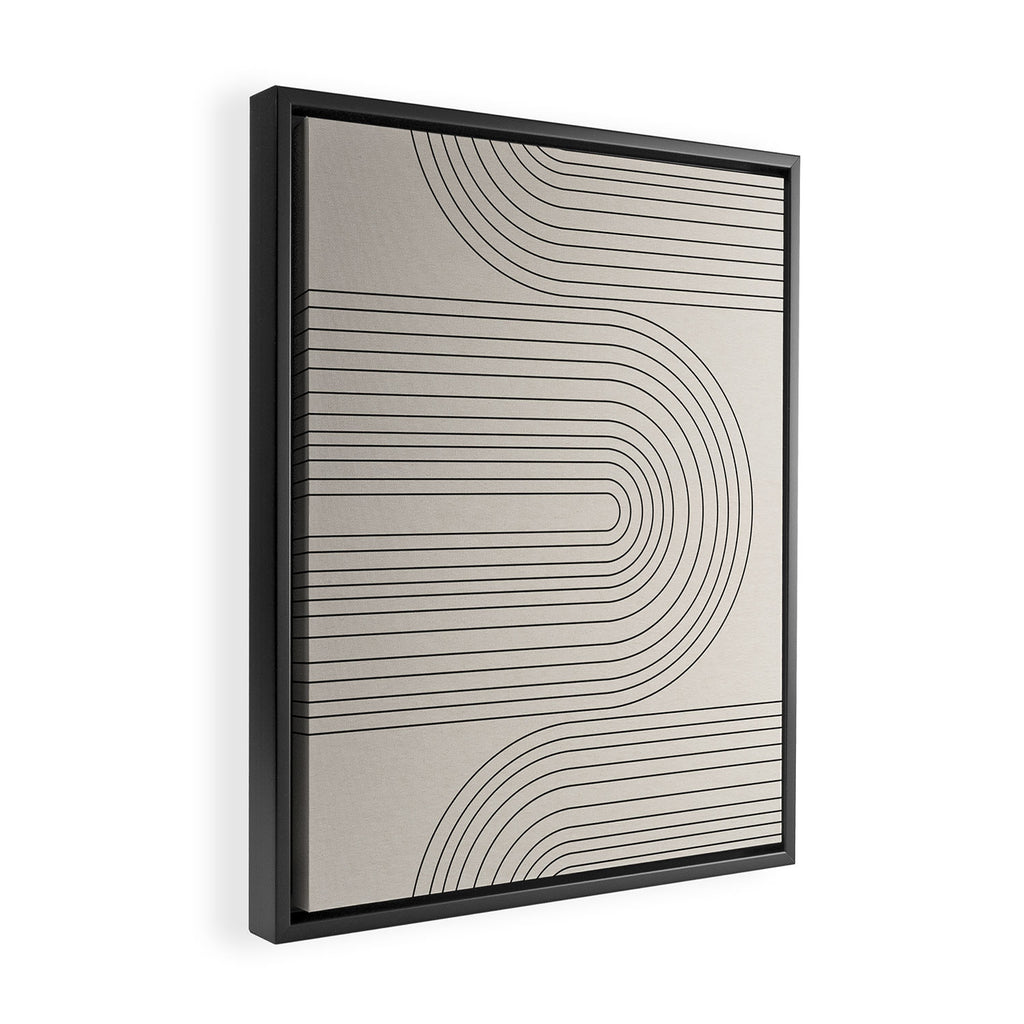 Arch Art, Modern Pattern, Mid Century  Framed Canvas Print Gallery Image 2