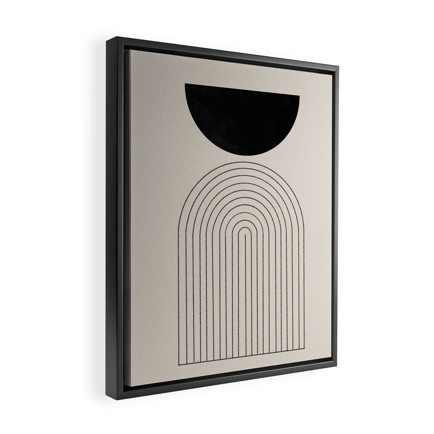 Arch, geometric modern art Framed Canvas Print Gallery Image 2