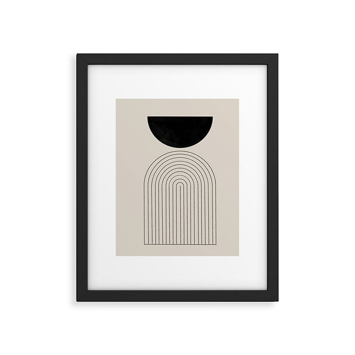 Arch, geometric modern art Framed Art Print Gallery Image 1