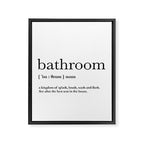 Bathroom definition Framed Canvas Print Gallery Image 6