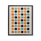 Bauhaus dots Framed Canvas Print Gallery Image 6