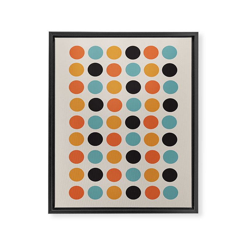 Bauhaus dots Framed Canvas Print Gallery Image 6