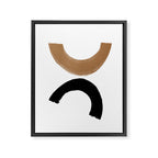 Beige and Black Collage Framed Canvas Print Gallery Image 6